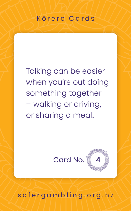 Getting ready to talk, card 5