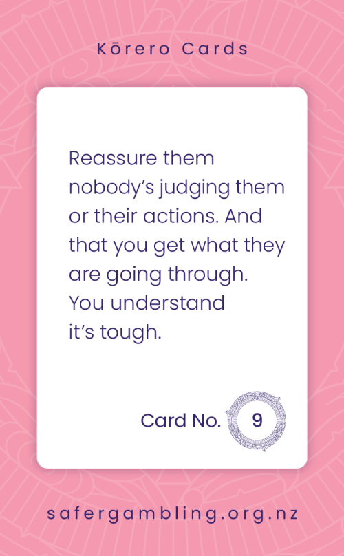 Showing them you understand, card 3