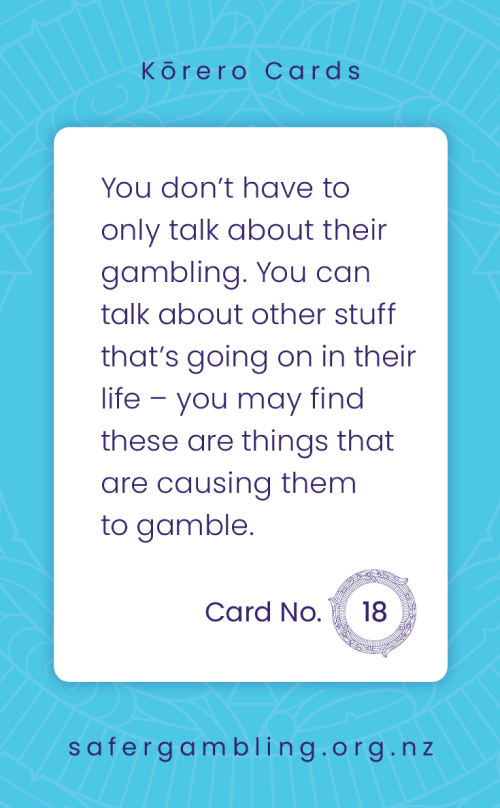 Showing them you understand, card 8