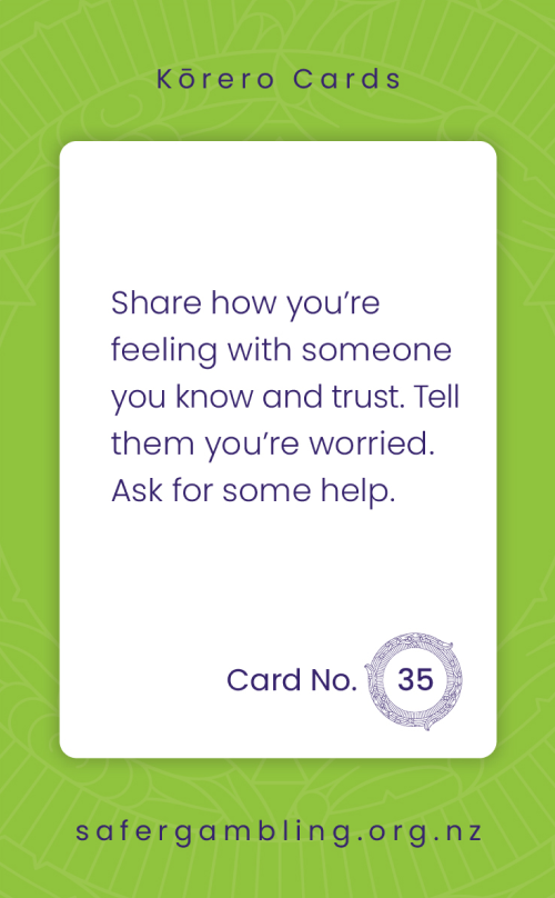 Showing them you understand, card 2